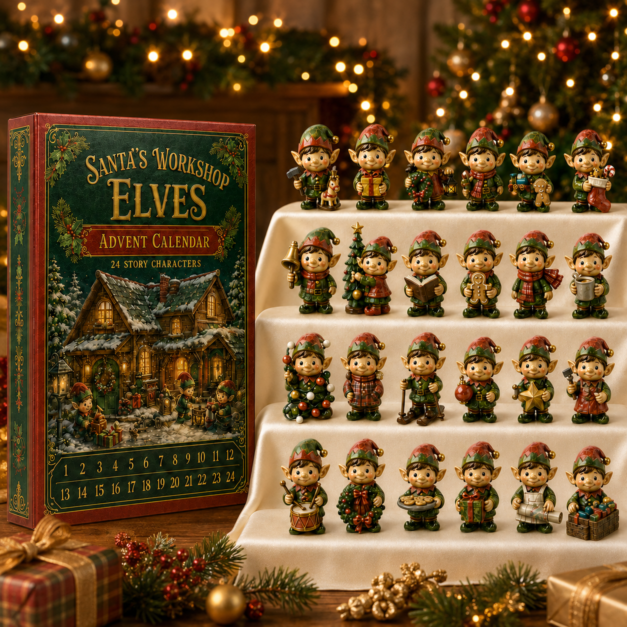 🔥Last 50 pcs✨⏰Last day 50% off🔥✨24-Day Advent Calendar - Christmas Elf