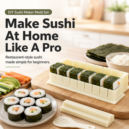🍣 50% OFF Sushi Maker Mold – Perfect Homemade Rolls Made Easy - image 1
