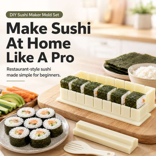 🍣 50% OFF Sushi Maker Mold – Perfect Homemade Rolls Made Easy - image 1