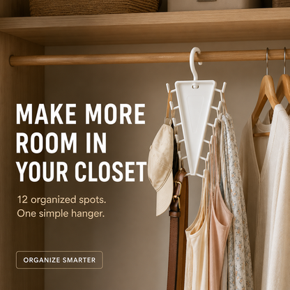 👚 12-Hook Rotating Closet Organizer – Save Space & Keep Accessories Organized - image 1