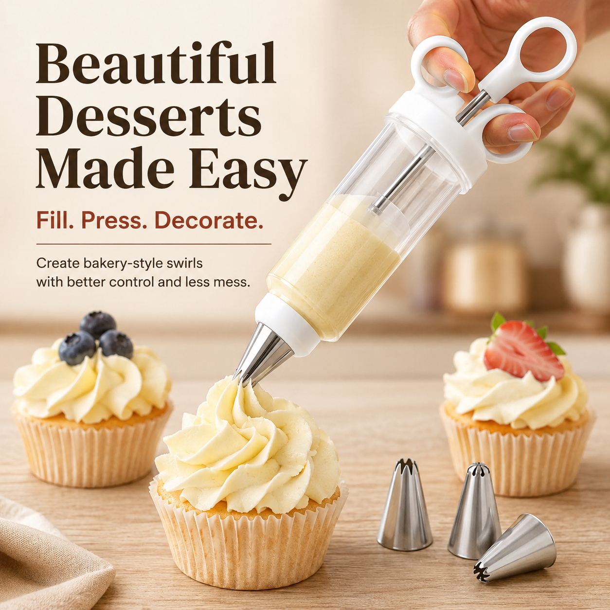 🧁 Easy Cake Decorating Gun – Beautiful Piping Made Simple - image 1