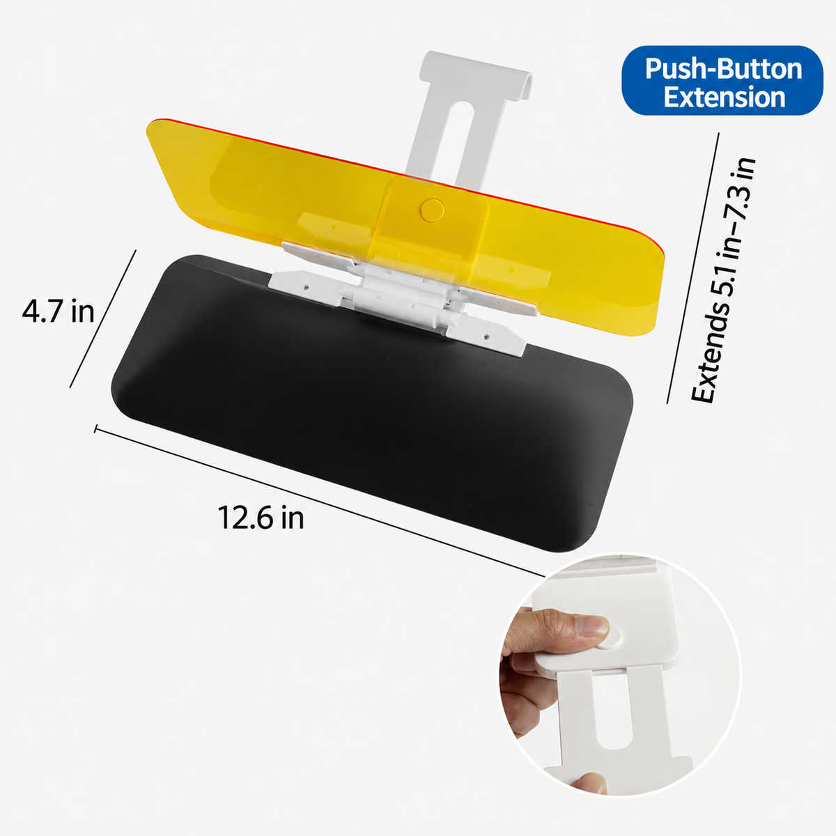 2-in-1 Car Sun Visor Extender | Day & Night Glare Shield