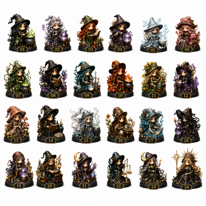 🧙‍♀️ 24 Days of Witchy Magic – 2026 Potion & Spellcraft Advent Calendar with 24 Enchanted Collectible Witch Figurines & Daily Surprises