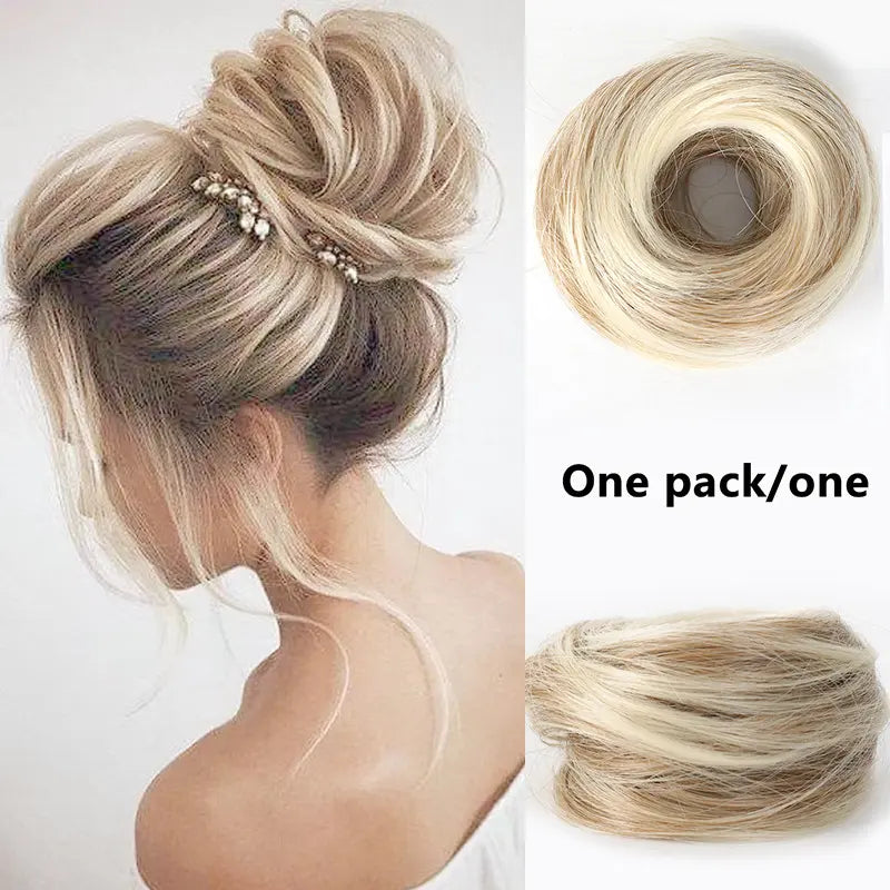 Synthetic Messy Bun Hair Piece for Women, Curly Updo Scrunchie Extension for Instant Volume and a High Crown💇‍♀️ - image 16
