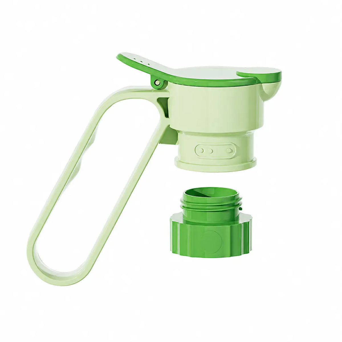 Sohochic Plastic Bottle Pour Spout Cap Dispenser - 2Count, Portable Kitchen Utensil with Carry Handle, Detachable Wide Mouth & Different Caliber, for DIY Oil Pots & Refrigerator Cold Water Making - image 7