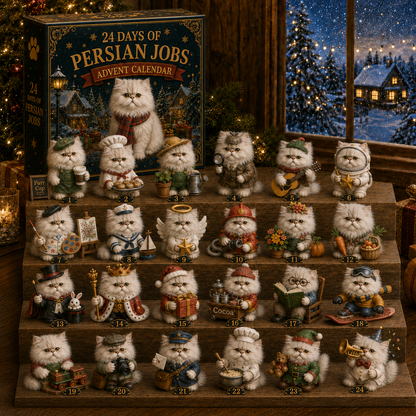 24 Days of Persian Jobs – 24 Unique Collectible Cat Figurines
