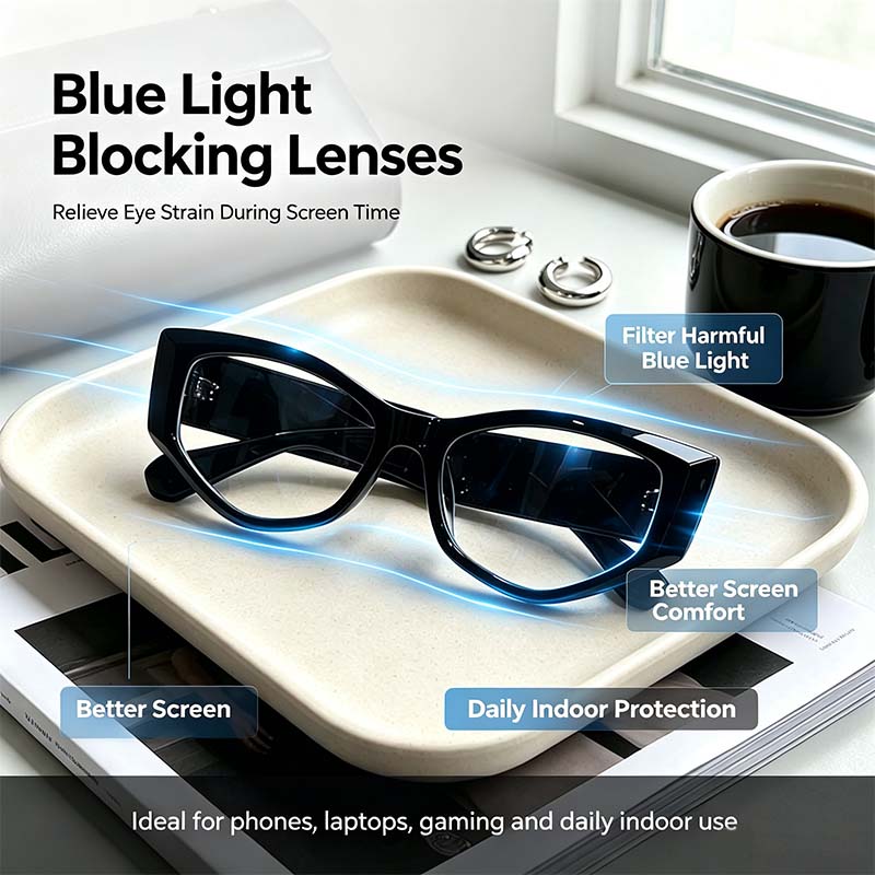 Women's Reading Glasses Anti-Blue Light Full Frame Square🕶️ - image 7