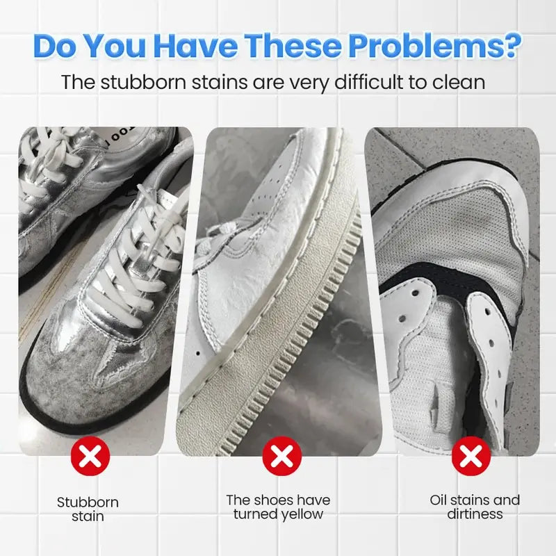 🔥 Limited-Time 49% OFF👟White Shoe Cleaning Cream | Waterless Stain Remover with Sponge - image 6