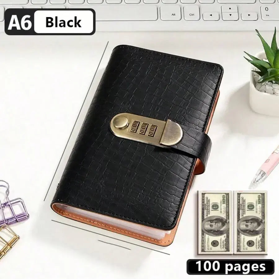 100-Transparent-Pocket Currency Collectors Album, Top-Grade PU Leather, Password Lock💵 - image 10