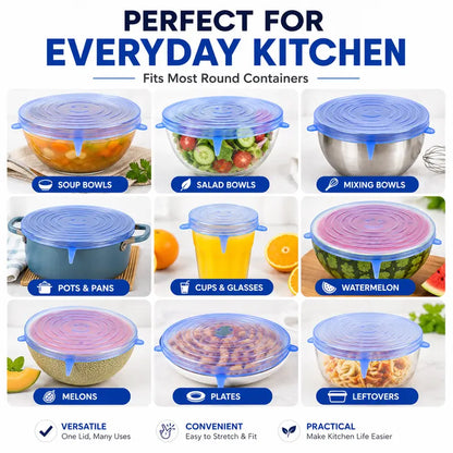 🥣 LIMITED‑TIME 50% OFF! 🫙 Adpartner Silicone Lids for Food Storage (6-Pack) ♻️ - image 12