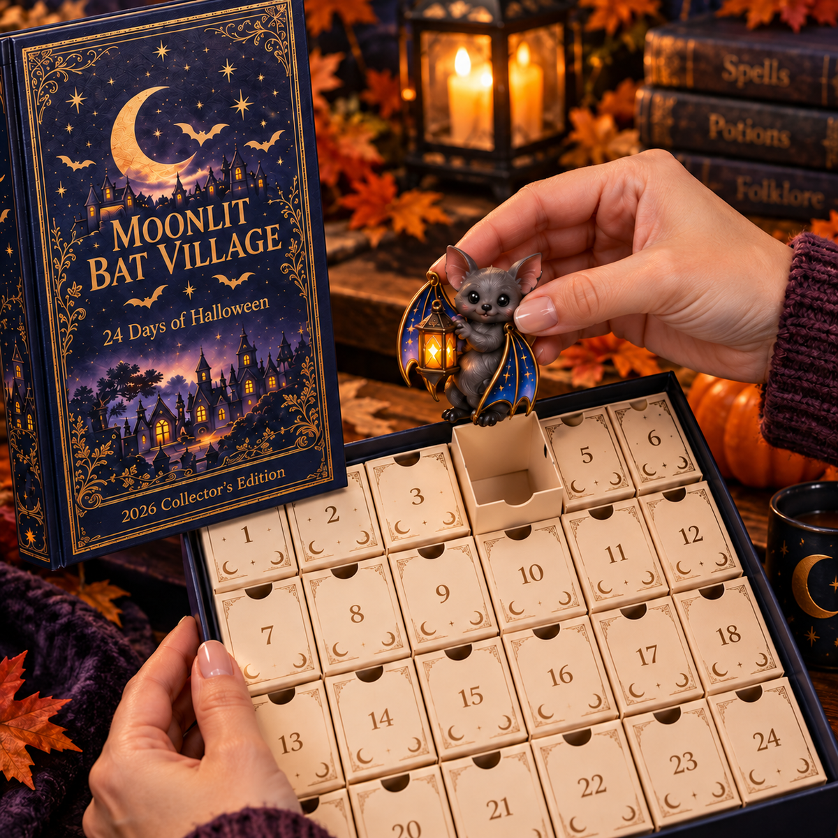 2026 Moonlit Bat Village Halloween Advent Calendar – 24 Unique  Bat Collectibles in a Deluxe Gift Box