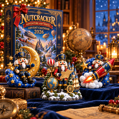 Nutcracker Adventure & Travel Advent Calendar 2026 – 24 Collectible Christmas Ornaments for a Magical Holiday Journey
