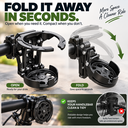 🚴 Foldable 360° Rotating Bike Cup Holder – Adjustable Space-Saving Drink Mount - image 3