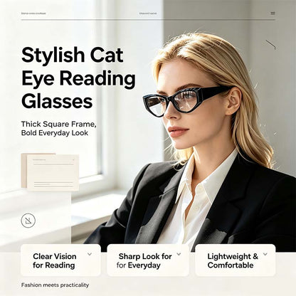 Women's Reading Glasses Anti-Blue Light Full Frame Square🕶️ - image 3