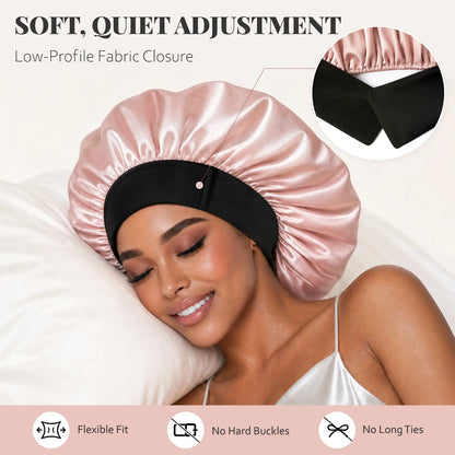 Bonnet for Men Hair Bonnet for Sleeping Double Layer Satin Bonnets 😴 - image 2