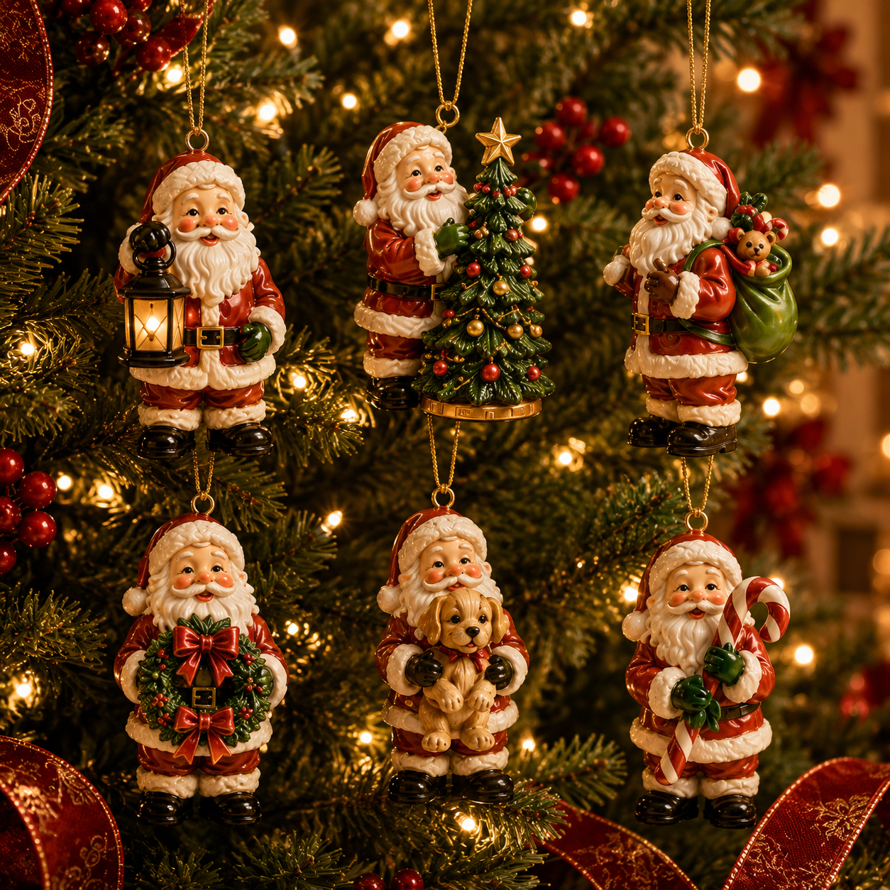 ✨24-Day Christmas Countdown Advent Calendar – Vintage Santa Series