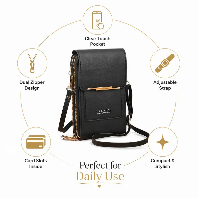 Touchscreen Sensitive Phone Bag with Multiple Colors, Use Phone Without Taking It Out 📱