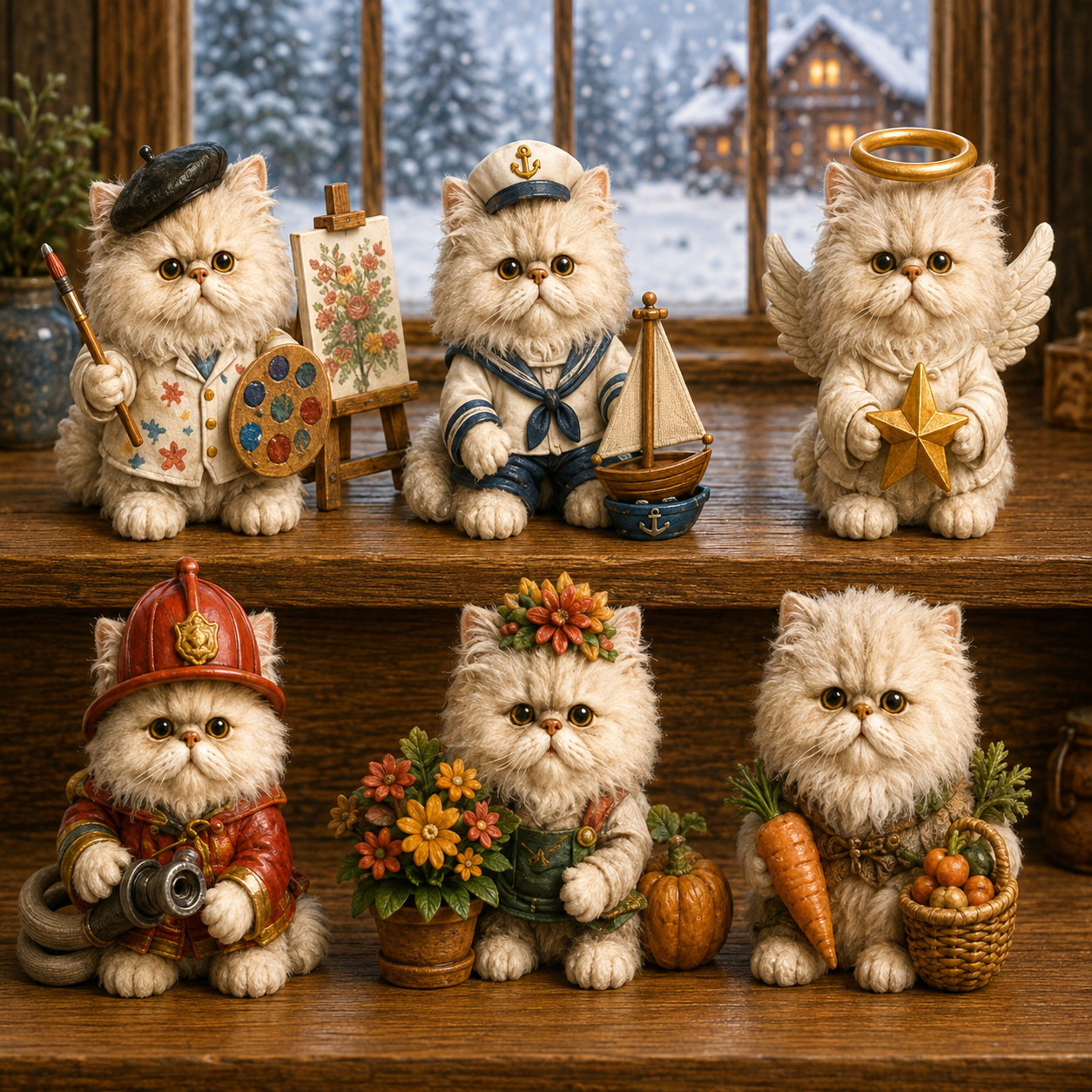 24 Days of Persian Jobs – 24 Unique Collectible Cat Figurines