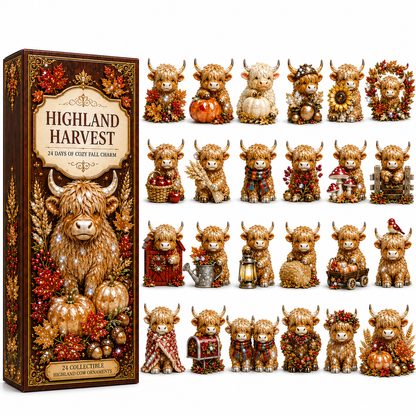 🔥Last 30 pcs✨⏰Last day 50% off🔥✨24-Day Advent Calendar - Highland Cattle