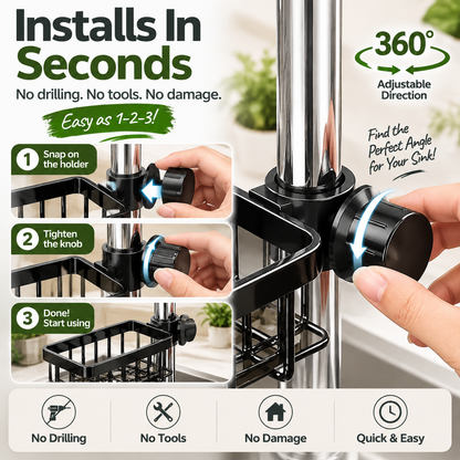 ✨ Faucet Sink Organizer Rack – Keep Your Kitchen Sink Clean & Clutter-Free - image 2