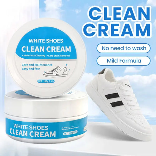 🔥 Limited-Time 49% OFF👟White Shoe Cleaning Cream | Waterless Stain Remover with Sponge - image 1