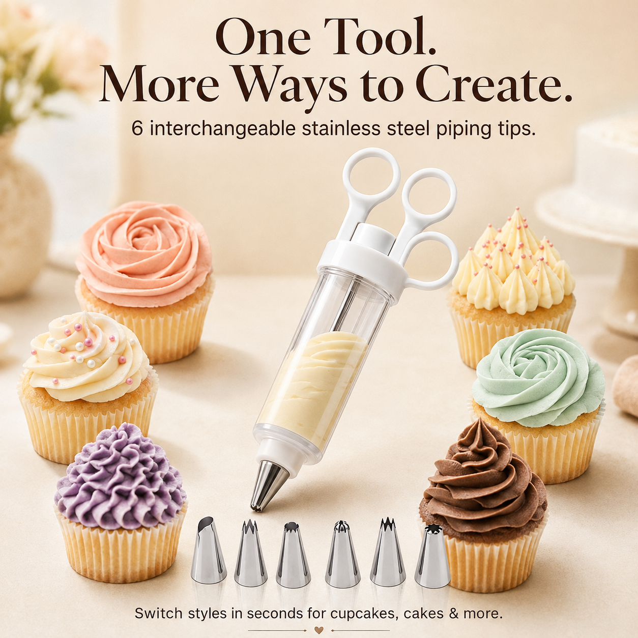 🧁 Easy Cake Decorating Gun – Beautiful Piping Made Simple - image 4