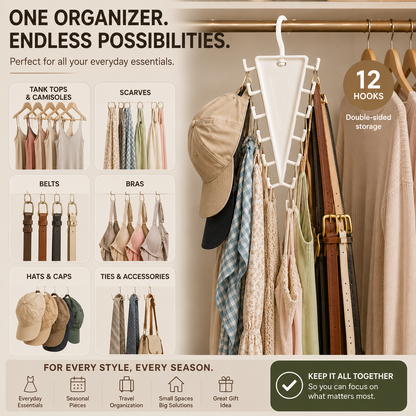 👚 12-Hook Rotating Closet Organizer – Save Space & Keep Accessories Organized - image 5
