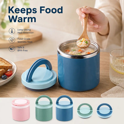 Stainless Steel Bento Style Boxed Lunch Box with Handle🍱 - image 3