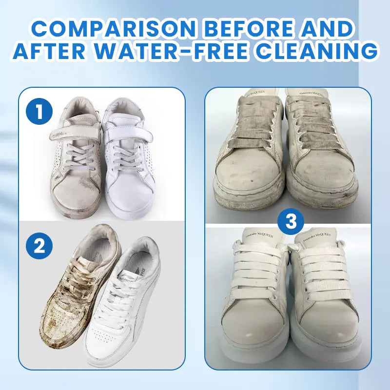 🔥 Limited-Time 49% OFF👟White Shoe Cleaning Cream | Waterless Stain Remover with Sponge - image 3