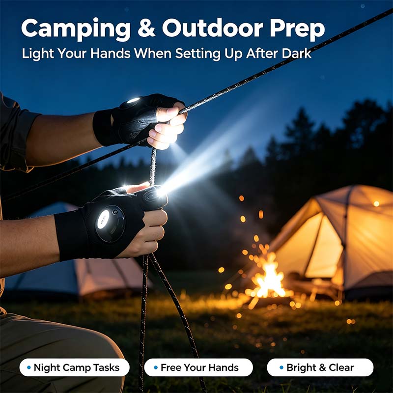 One Pair LED Finger Flashlight Gloves, Hands-Free LED Light Gloves for Fishing, Camping, Repair🧤 - image 6