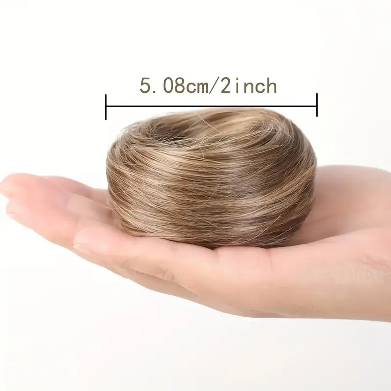 Synthetic Messy Bun Hair Piece for Women, Curly Updo Scrunchie Extension for Instant Volume and a High Crown💇‍♀️ - image 8