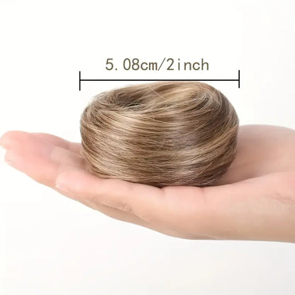 Synthetic Messy Bun Hair Piece for Women, Curly Updo Scrunchie Extension for Instant Volume and a High Crown💇‍♀️ - image 8