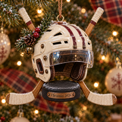 2026 Hockey Christmas Ornaments – 5 Unique Helmet, Stick & Puck Designs for Hockey Fans