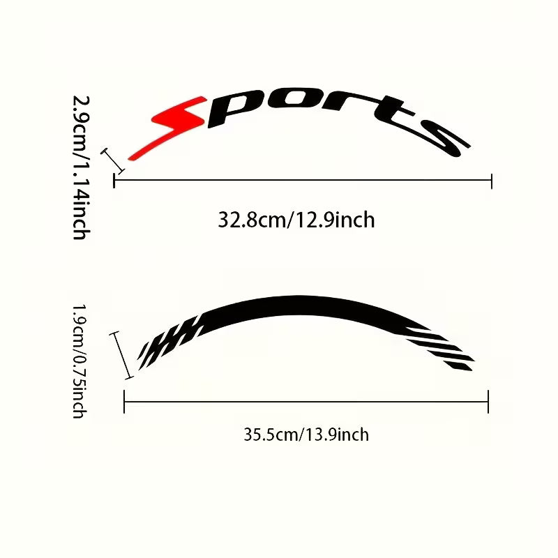 4Pcs 3D Car Tire Stickers – Waterproof Universal Wheel Decals | Motorcycle Auto Exterior Accessories - image 4