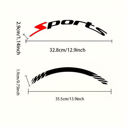 4Pcs 3D Car Tire Stickers – Waterproof Universal Wheel Decals | Motorcycle Auto Exterior Accessories - image 4