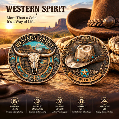 🎉🇺🇸 Limited Edition! 🔥Western Spirit Commemorative Coin