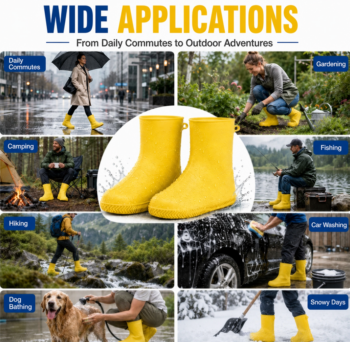 Stop Soaked Sneakers! Heavy-Duty Rain Shoe Covers – Anti-Slip & Fold Into Your Bag 🌧️ - image 2