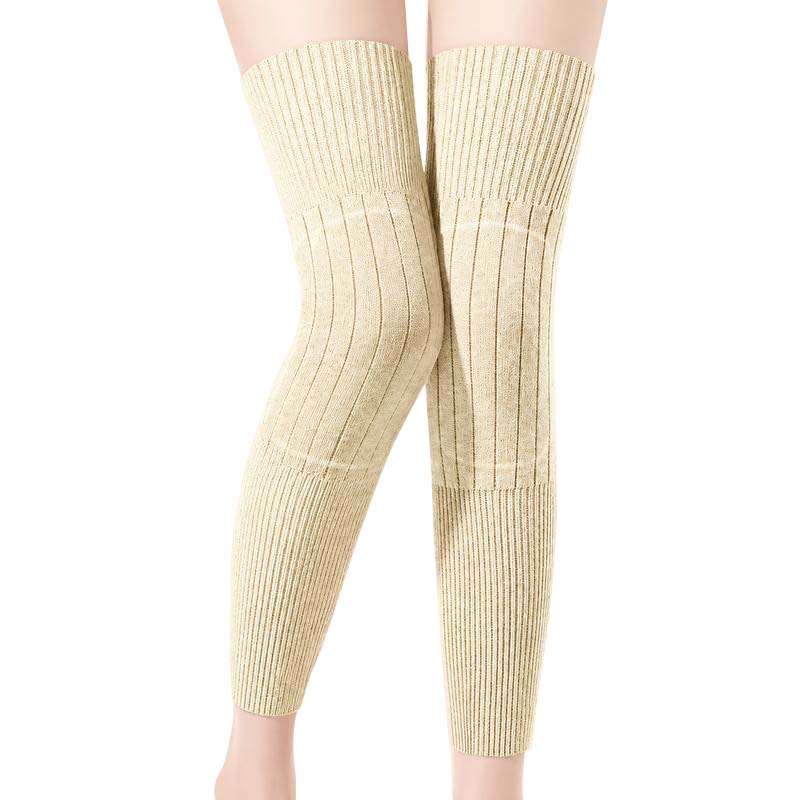 Long Knee Pads for Men and Women, One Size with Thick Wool Lining 🦵