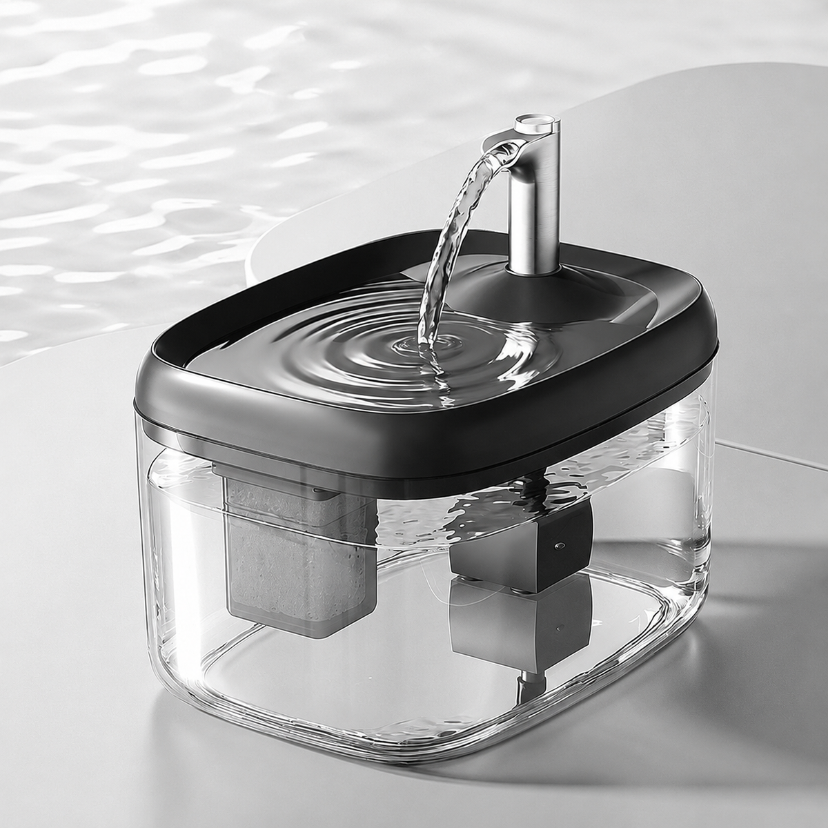 1.5L USB Automatic Cat Water Fountain with Filter for Cats and Small Dogs - image 13