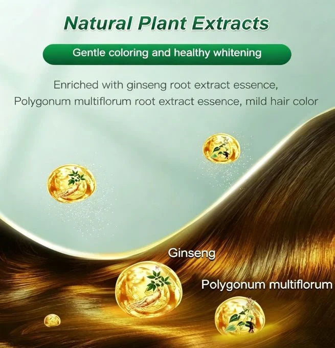 Botanical Fruit Essence Hair Dye Cream Nourishing Gray Coverage - image 9