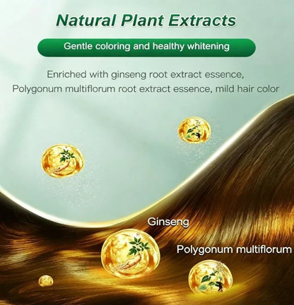 Botanical Fruit Essence Hair Dye Cream Nourishing Gray Coverage - image 9