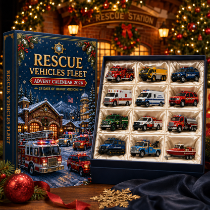 2026 Rescue Vehicles Advent Calendar – 24 Days of Emergency Vehicle Surprises