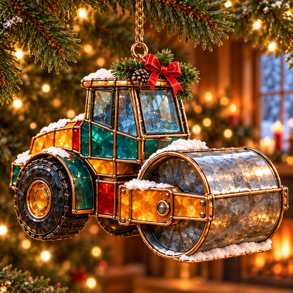 Christmas Construction Crew Ornaments – 6-Piece Heavy Equipment Holiday Gift Set