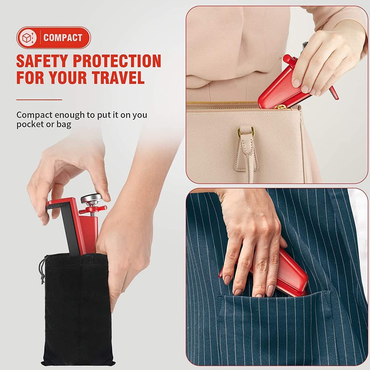 Portable Door Security Lock, Door Jammer - image 6