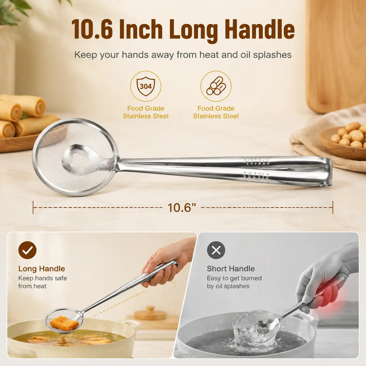 2‑in‑1 Oil‑Frying Filter Clip, Kitchen Food Strainer Tongs for Fried Food 🍳 - image 10