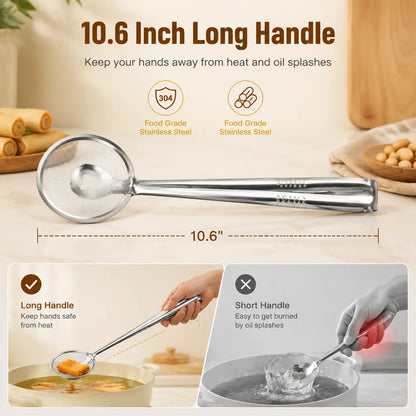 2‑in‑1 Oil‑Frying Filter Clip, Kitchen Food Strainer Tongs for Fried Food 🍳 - image 10