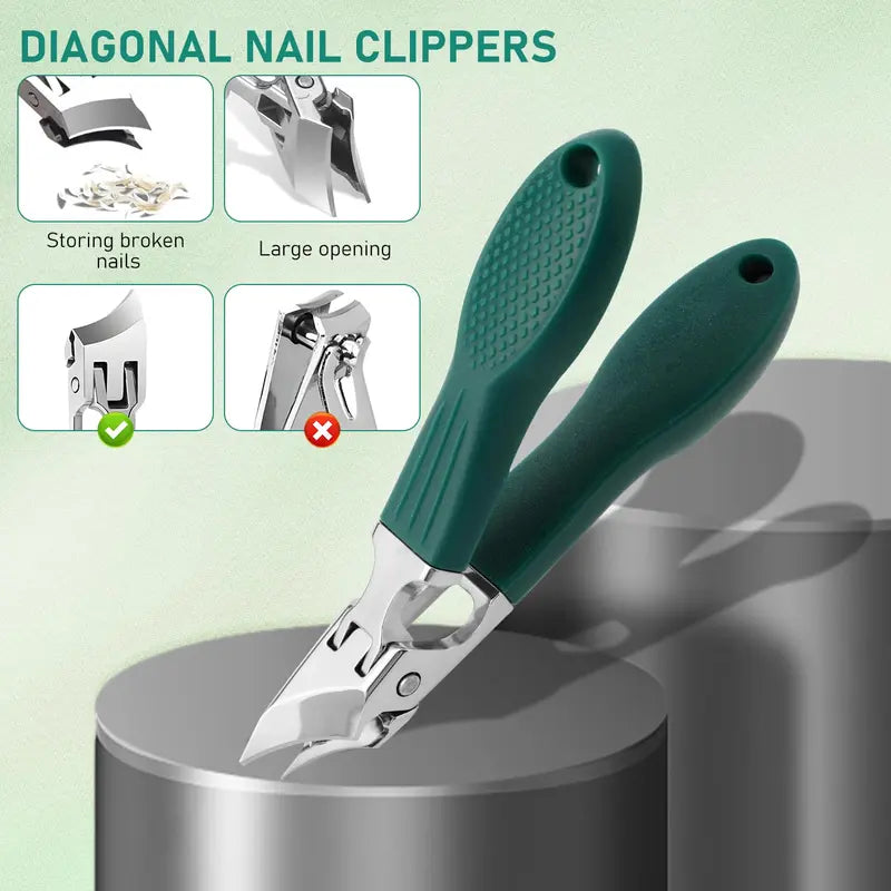 Eagle Beak Beveled Nail Clippers | Premium 3-Piece Grooming Kit ✂️🛡️ - image 5