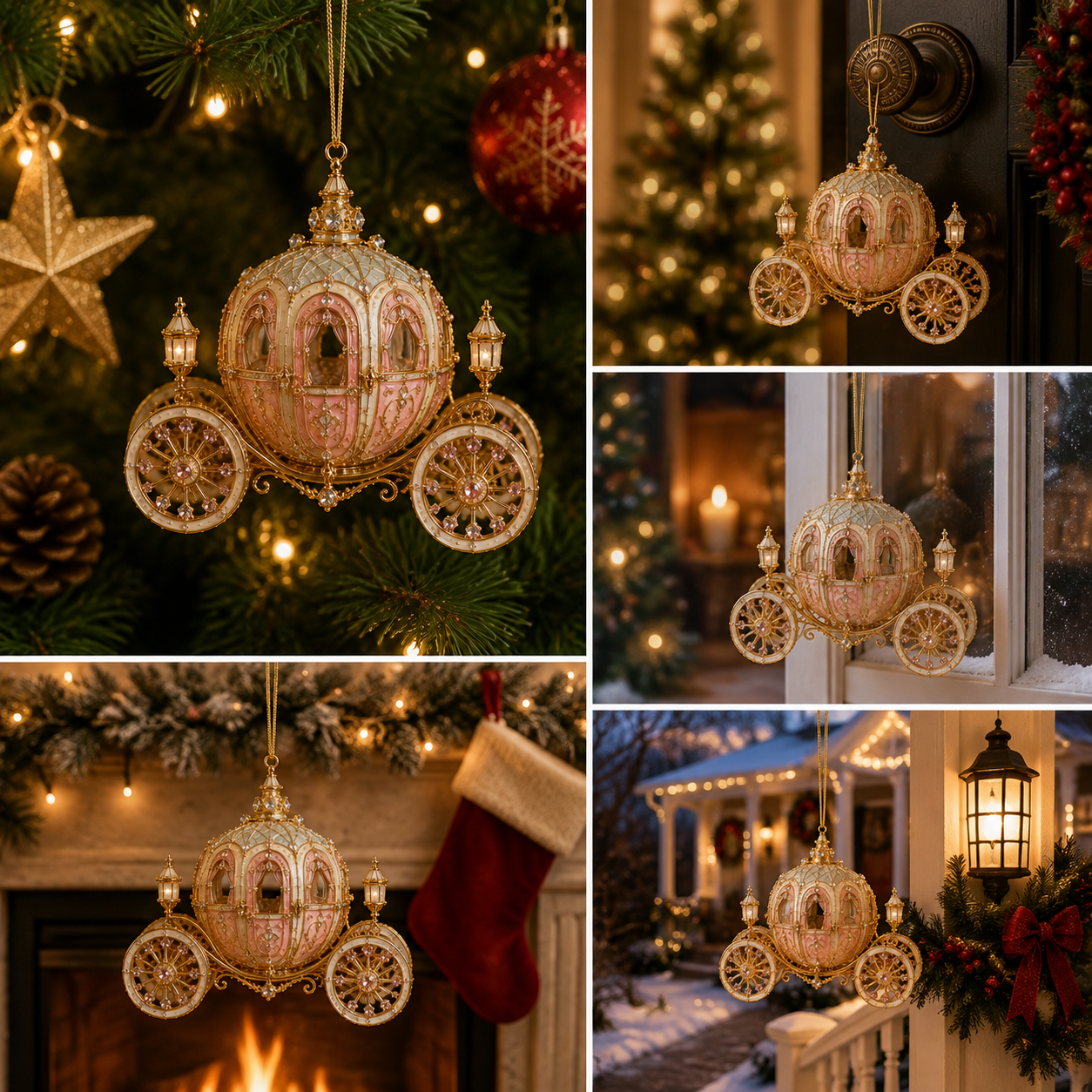✨Carriage-shaped Christmas tree ornament