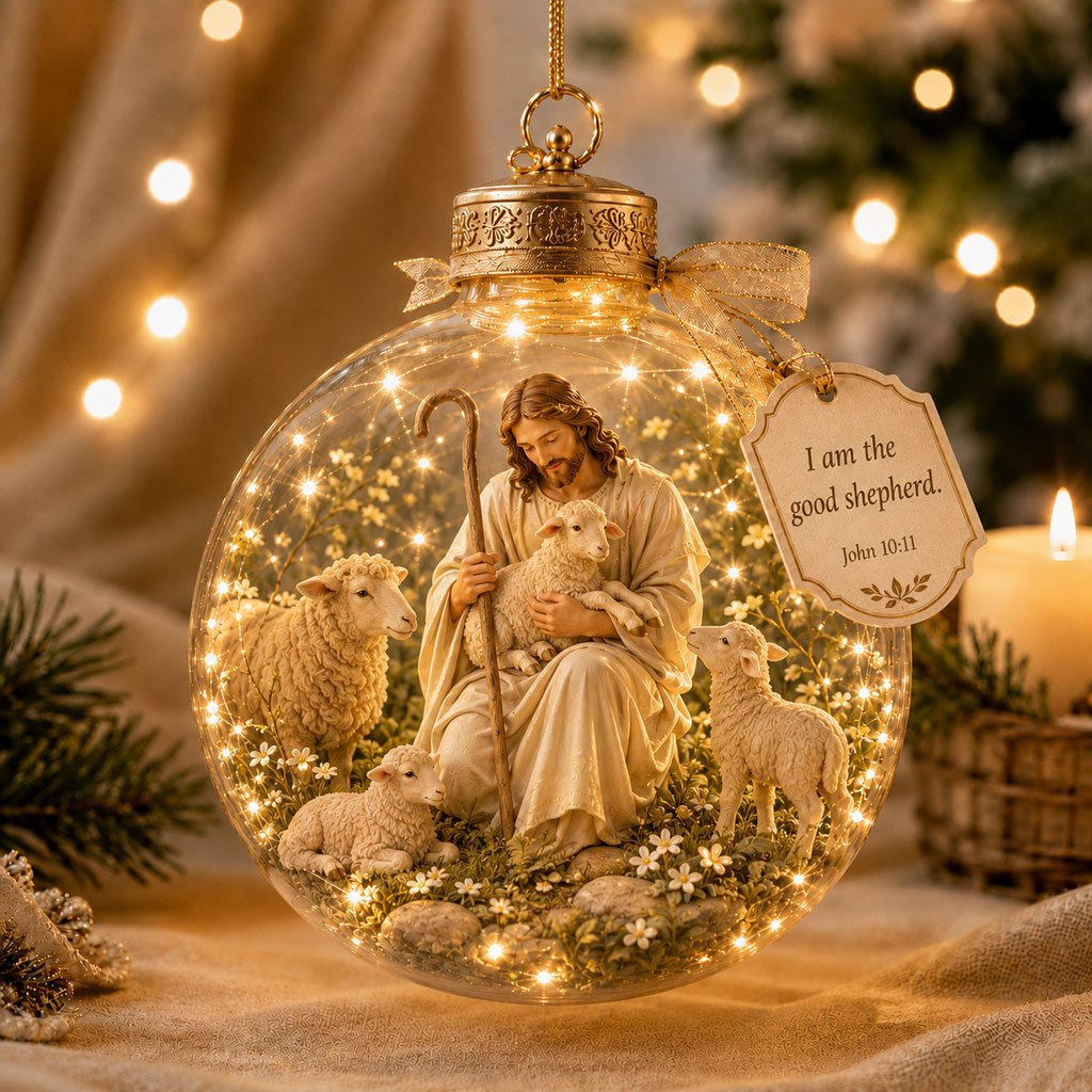 🔥Last Day 50% OFF - Illuminated Christian Scripture Keepsake Ornaments - image 3