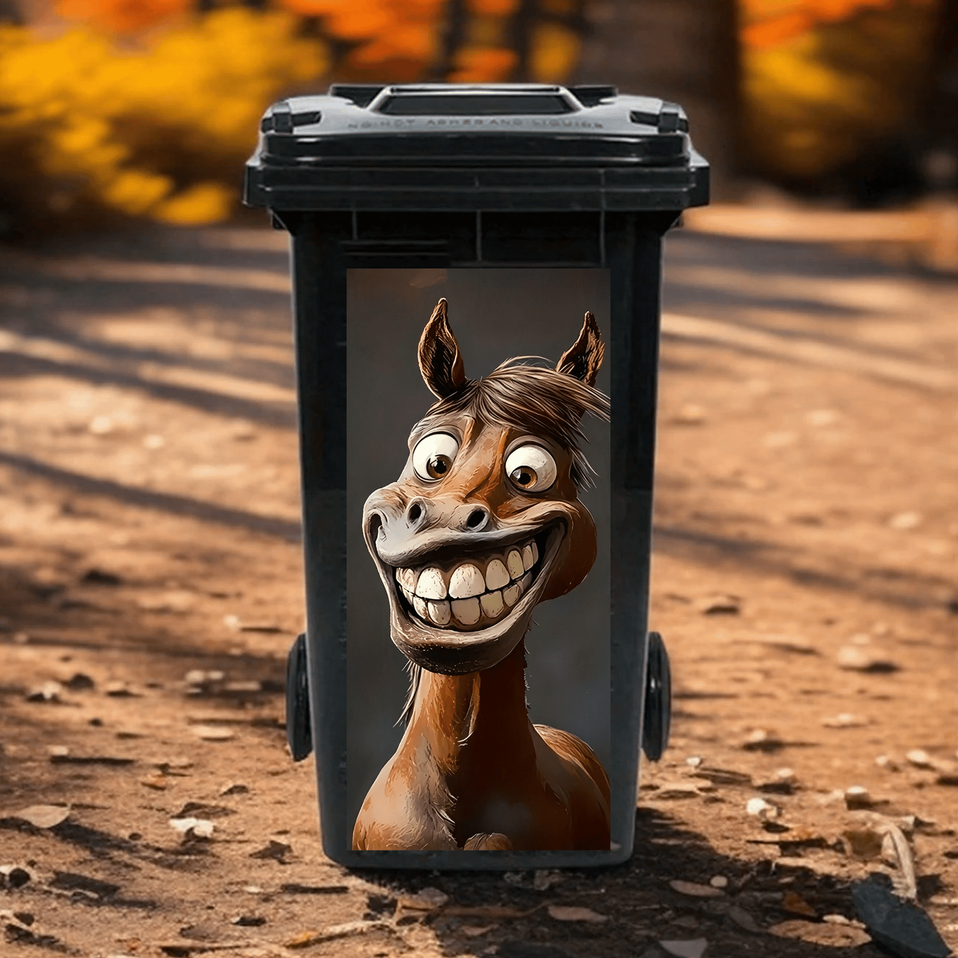 🐴 Creative Trash Can Sticker with Colourful Cartoon - image 12
